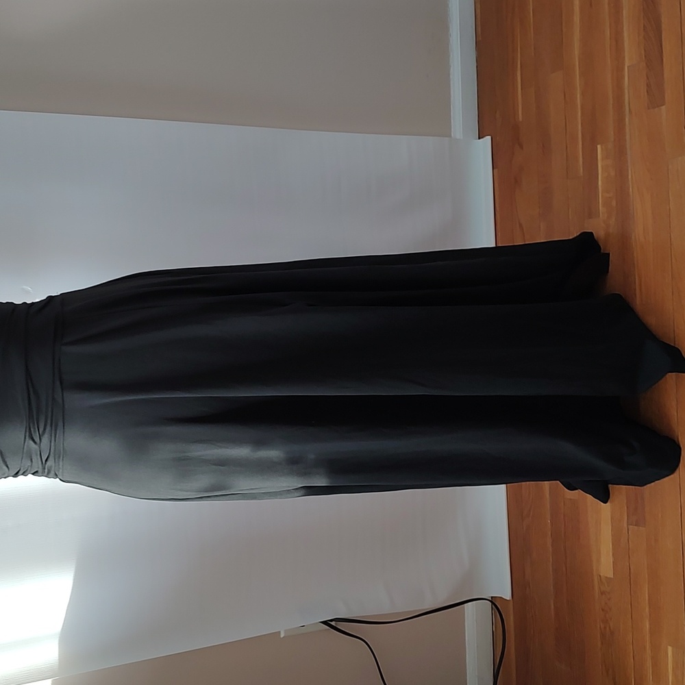 NWT V Neck Short Sleeve Thigh Slit Maxi Dress - Picture 4 of 6